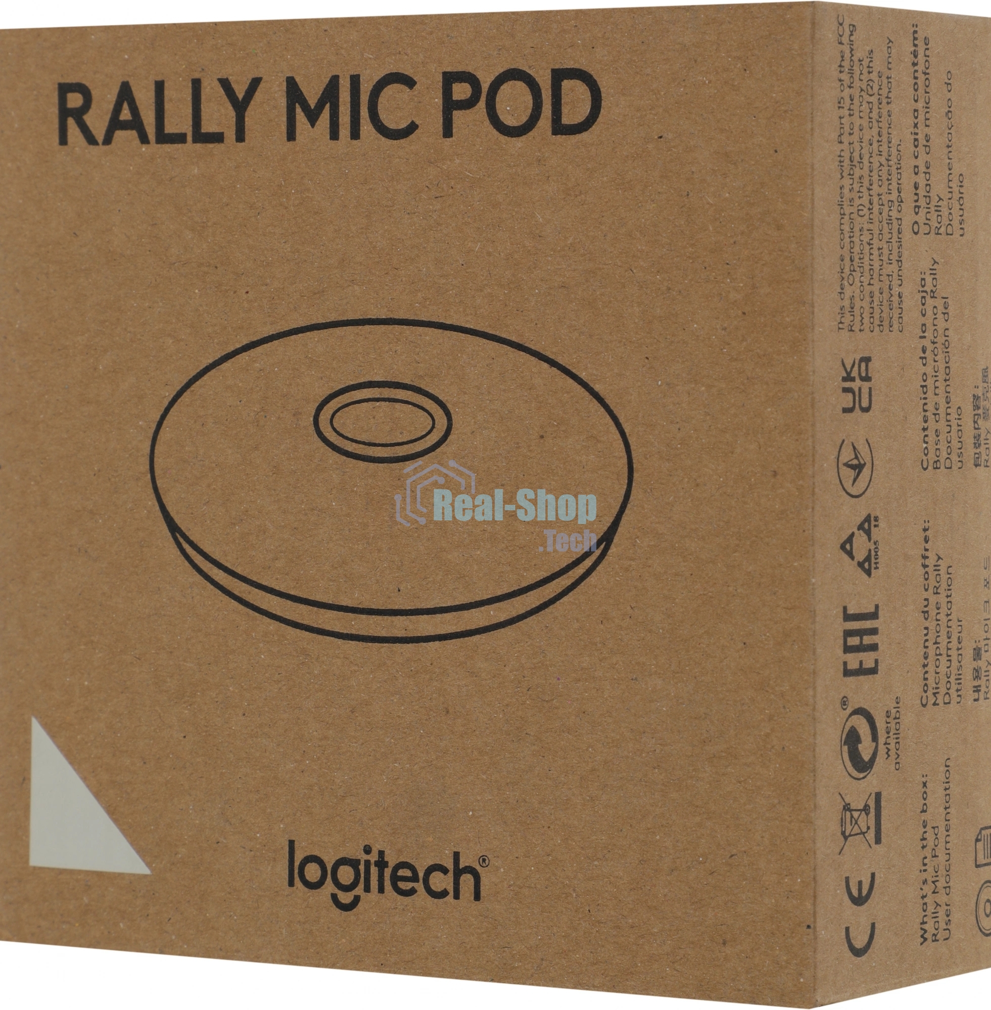 Микрофон Logitech Microphone for Rally ConferenceCamMic Pod Off белый