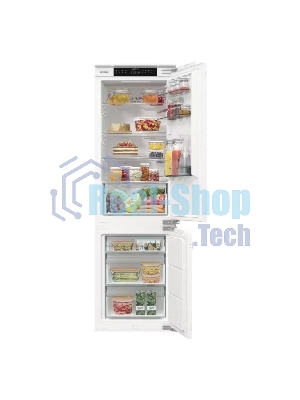 Встраиваемый холодильник Gorenje NRKI517142, полезный объем 243 л, электронное управление, цифровой дисплей, автоматическое размораживание No Frost, быстрое замораживание, интенсивное охлаждение, зона свежести с контролем влажности, слайдерное крепление, энергоэффективность А+