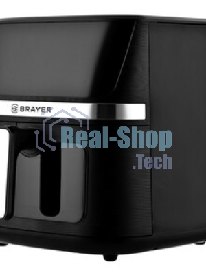 Аэрогриль Brayer 2038BR черный, 1600 Вт, 7 л, сенсор, 12 программ
