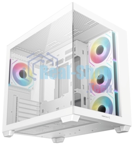 Компьютерный корпус Deepcool CG530 WH белый без БП ATX 2x120мм 2x140мм 2xUSB2.0 1xUSB3.0 audio bott PSU