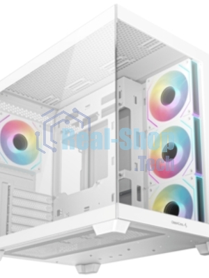 Компьютерный корпус Deepcool CG530 WH белый без БП ATX 2x120мм 2x140мм 2xUSB2.0 1xUSB3.0 audio bott PSU