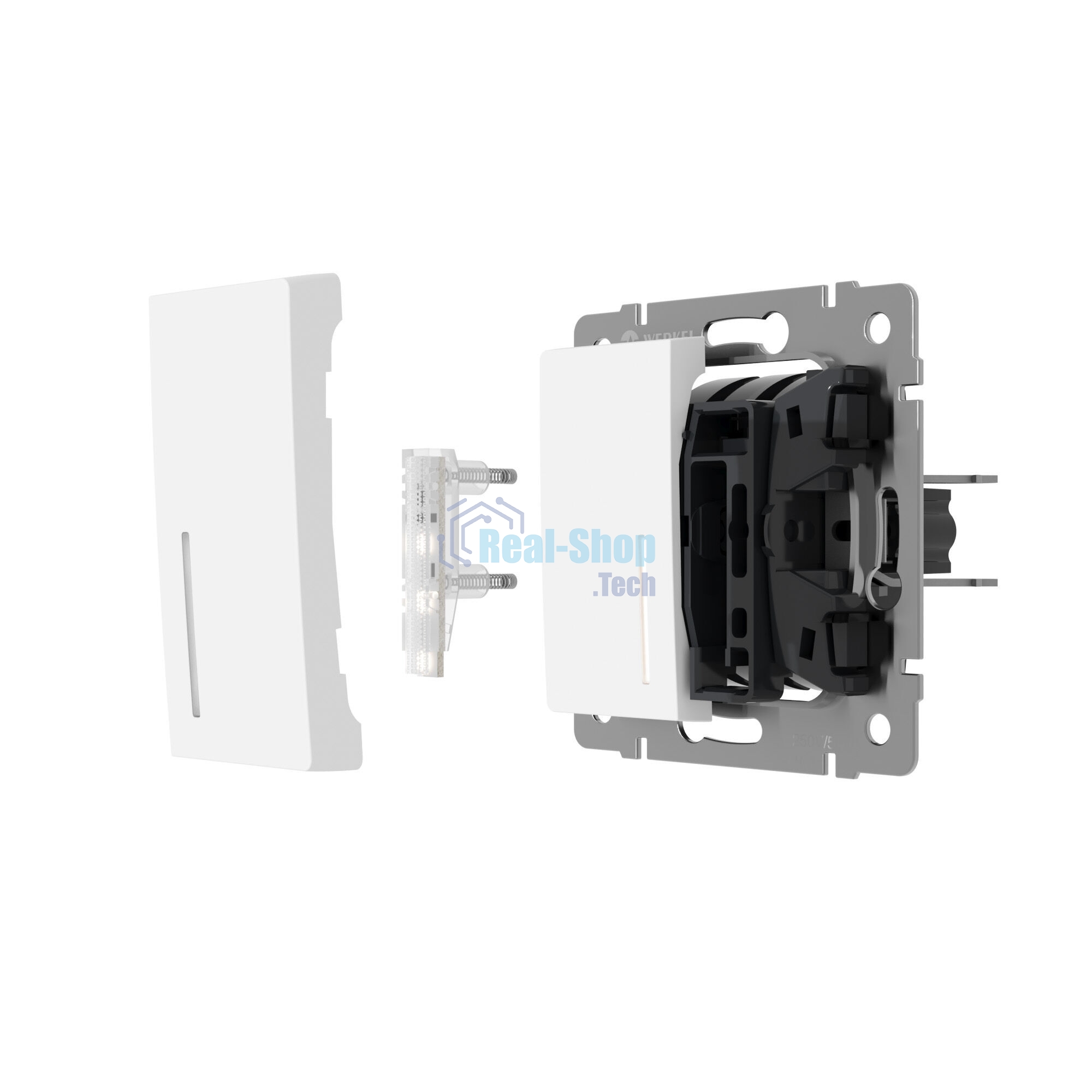 Блок LED подсветки для выключателя Werkel 2 шт. W8010101 (белый)