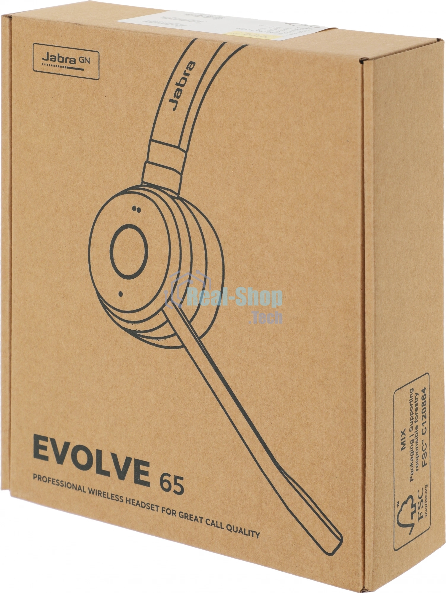 Гарнитура Jabra Evolve 65 TE чёрный, беспроводная, Bluetooth, до 16 ч
