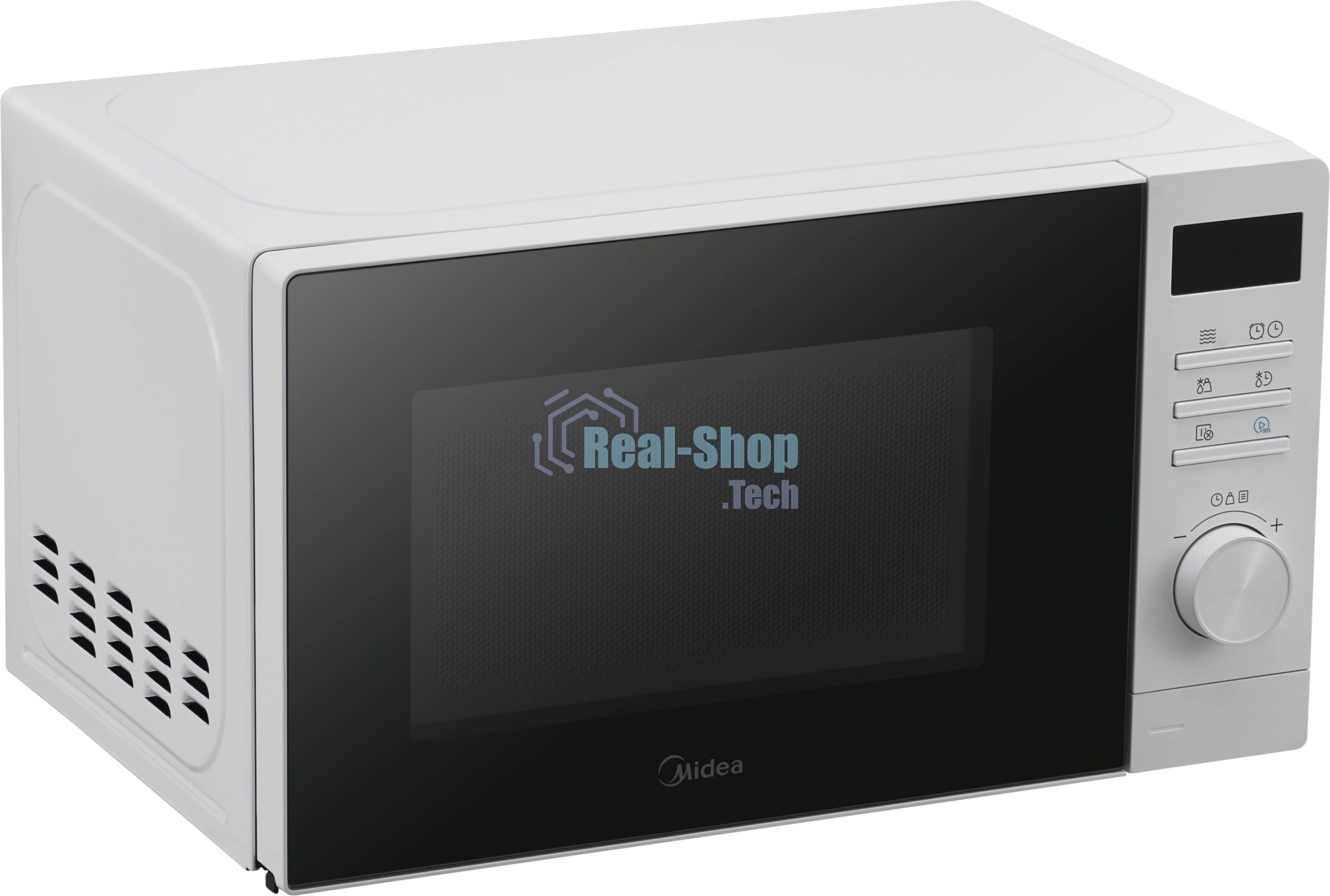 Микроволновая печь Midea AM720C2VR-W белый, 20 л, 700 Вт, переключатели - кнопки, поворотный механизм