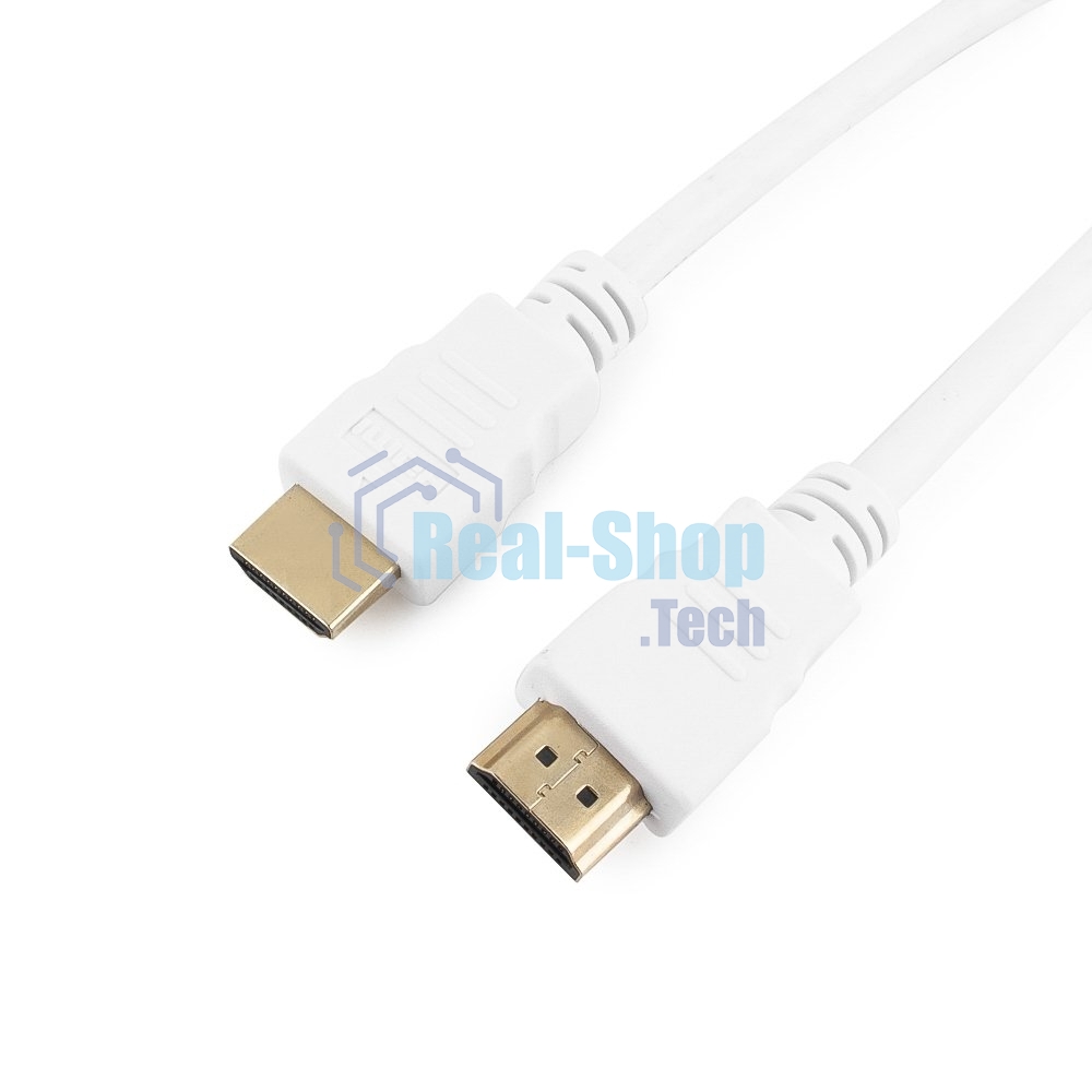 Кабель Cablexpert HDMI CC-HDMI4-W-10, 19M/19M, v2.0, медь, позол.разъемы, экран, 3 м, белый, пакет