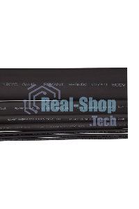 Термоусаживаемая трубка клеевая Rexant 24,0/6,0 мм, (4:1) черная, упаковка 20 шт. по 1 м