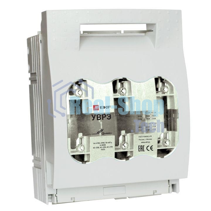Выключатель-разъединитель УВРЭ 160А откидного типа под предохранители ППН (габ.00) EKF uvre-160