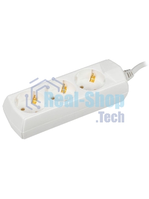 Удлинитель 3х3 м с заземл. 10А 250В У03 GENERICA 2P+PE 3х1 кв.мм IEK WYP10-10-03-03-Z-G