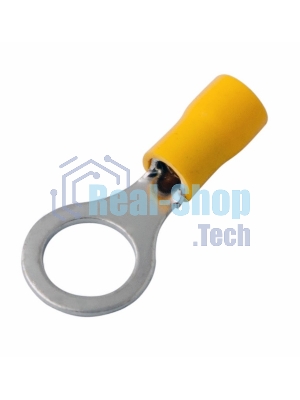 Наконечник кольцевой изолированный Rexant ø 10.5 мм 4-6 мм² (НКи 6.0-10/НКи5,5-10) желтый