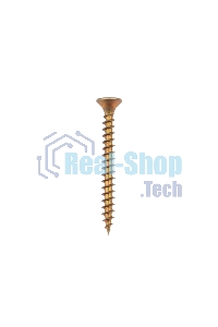 Саморез универсальный Kranz 3.5х35, желтый цинк, короб (200 шт./уп.)