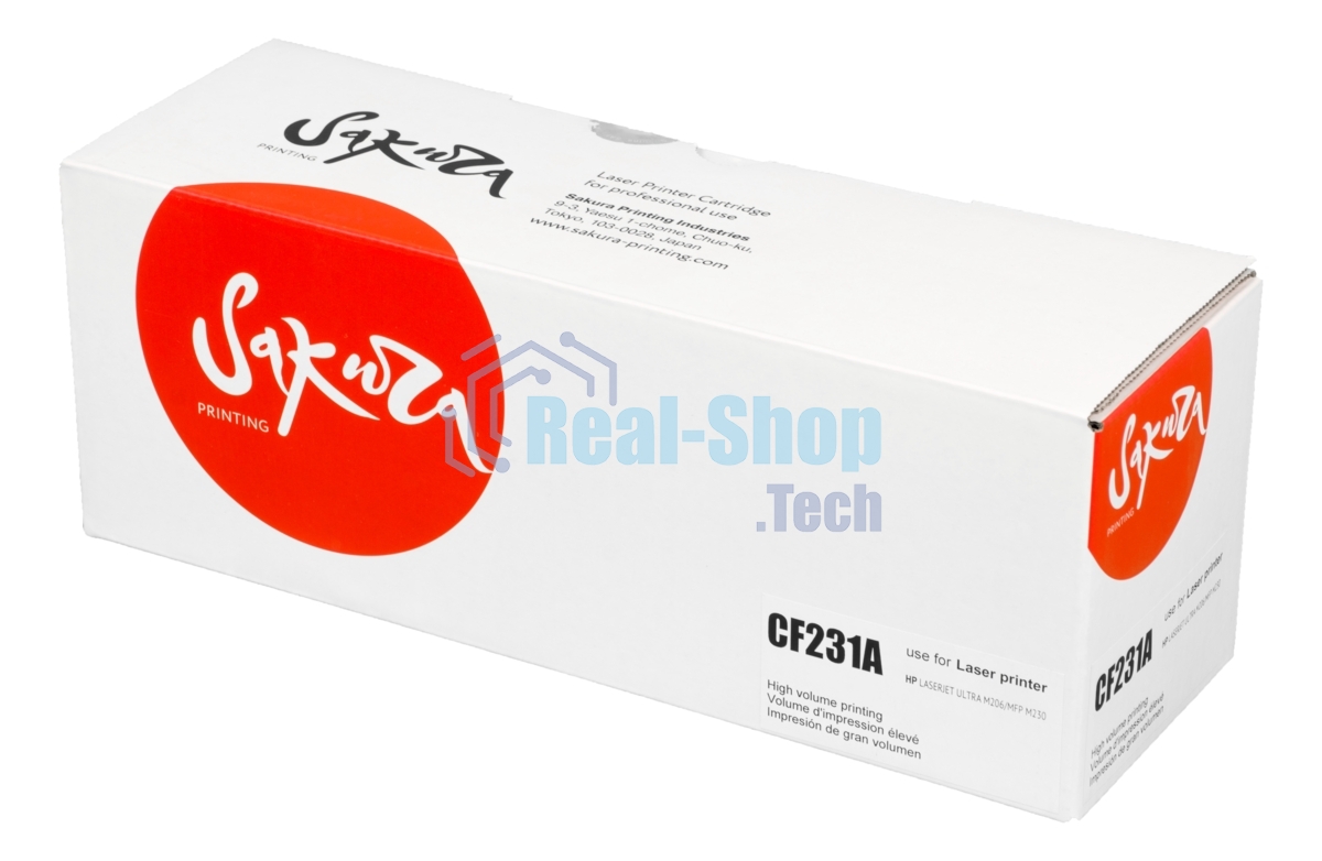 Картридж лазерный Sakura CF231A (HP 31A) для МФУ HP LaserJet Ultra M230sdn, черный, 5 000к.