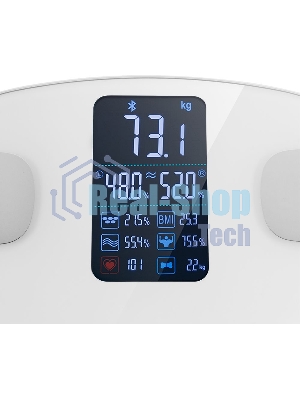 Весы напольные электронные Kitfort KT-808 макс.180кг белый