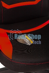 Кресло игровое Zombie 10 черный/красный искусст.кожа/ткань крестовина пластик