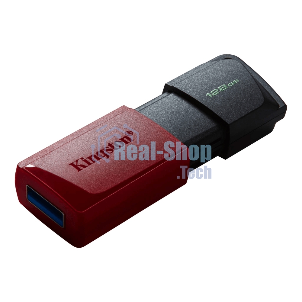 Флешка USB Kingston DataTraveler Exodia M (DTXM/128Gb), 128Gb, USB 3.0, R/W 70/45, черный/красный
