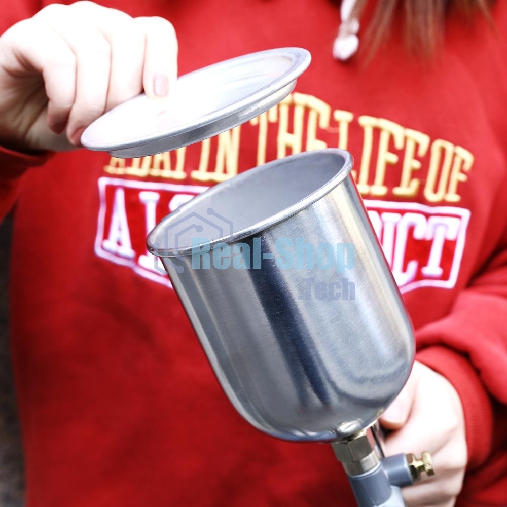 Краскопульт пневматический с верхним бачком DEKO DKSG01 500 мл, металл 018-1100