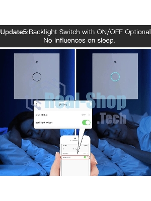 Выключатель MOES Gang Smart Switch Sensor w/o grounding ZS-EU2, Zigbee, 100-240 В