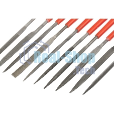 Набор надфилей Matrix, 180 х 5 мм, 10 шт., пластиковые рукоятки