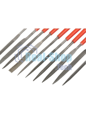 Набор надфилей Matrix, 180 х 5 мм, 10 шт., пластиковые рукоятки