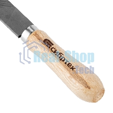 Напильник Сибртех, 200 мм, плоский, деревянная ручка