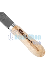 Напильник Сибртех, 200 мм, плоский, деревянная ручка