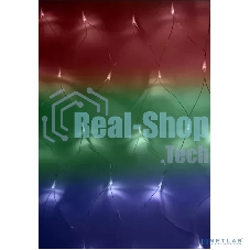 Гирлянда Neon-night Сеть с контроллером 1.5х1.5м 150 LED мульти. прозрачный провод 12Вт 220В IP20
