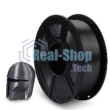 Филамент NVPrint Silk PLA+ Grey для 3D печати диаметр 1.75мм длина 330 метров масса 1 кг