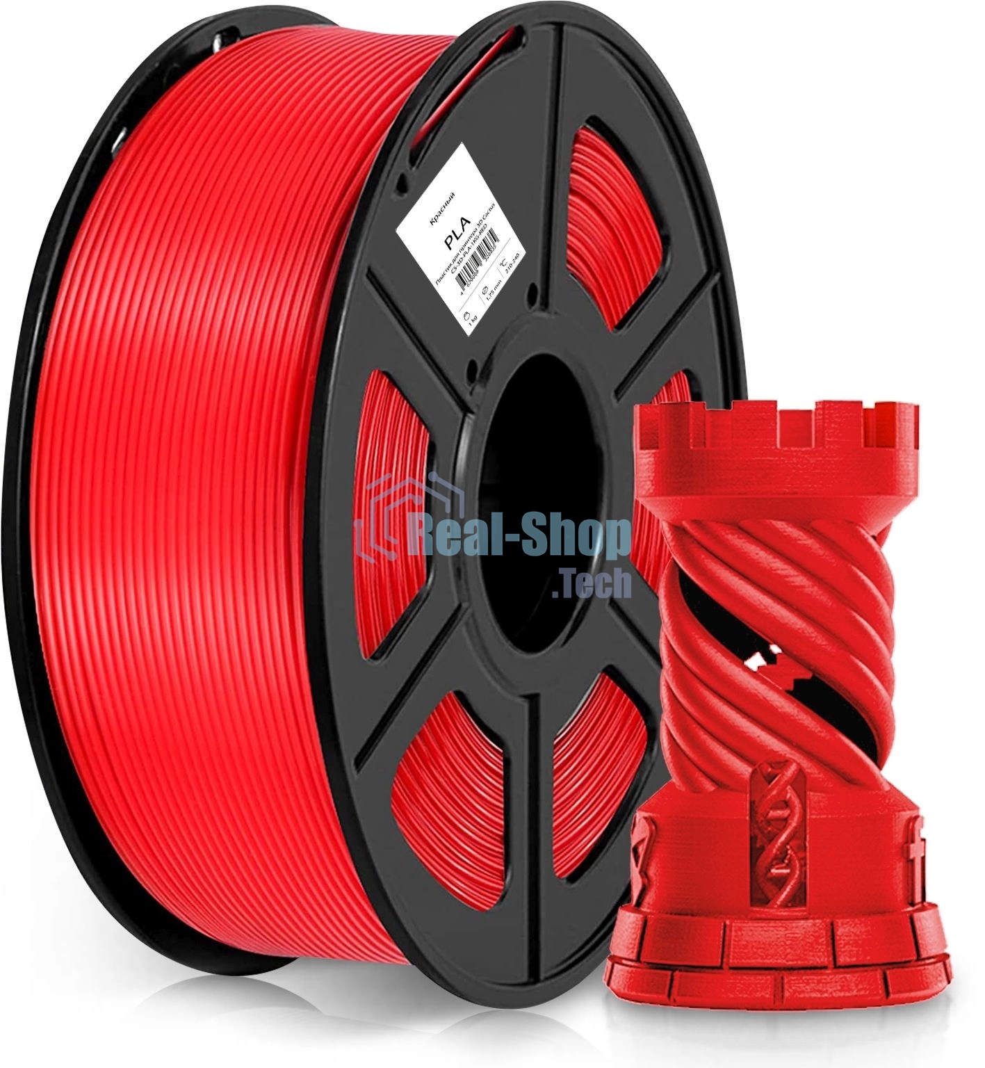 Пластик для принтера 3D Cactus CS-3D-PLA-1KG-RED PLA d1.75мм 1кг 1цв.