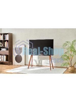 Подставка для телевизора Cactus CS-ST3646BKWN черный/орех 49