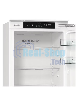 Встраиваемый холодильник Gorenje NRKI517142, полезный объем 243 л, электронное управление, цифровой дисплей, автоматическое размораживание No Frost, быстрое замораживание, интенсивное охлаждение, зона свежести с контролем влажности, слайдерное крепление, энергоэффективность А+