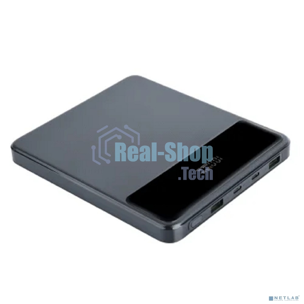 Портативный аккумулятор Perfeo Powerbank LAPTOP 105W 20000 mAh/LED дисплей/PD + QC 3.0/2 Type-C/2USB/Выход: 5A,max105W черный (PF_E1472)