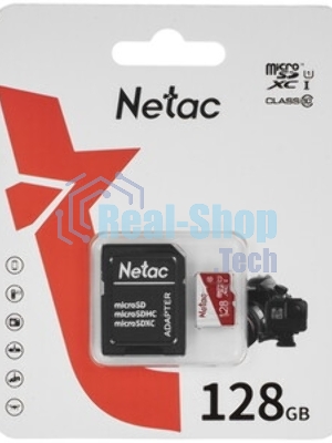 Флеш карта microSDHC 128Gb Netac P500 ECO NT02P500ECO-128G-S (без SD адаптера)