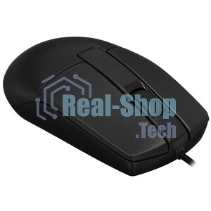 Мышь проводная A4Tech OP-335S черный, 1200 dpi, USB, кнопки - 3