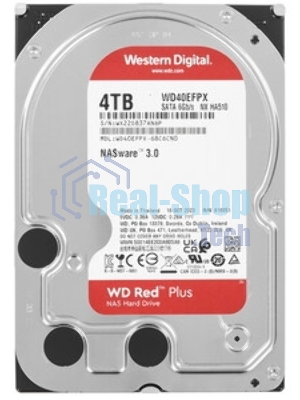 Жесткий диск Western Digital SATA 4Tb 5400 6Gb/S 256MB RED PLUS