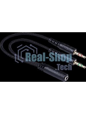 Гарнитура Redragon Diomedes чёрный/красный, проводная, USB / mini jack 3.5 мм