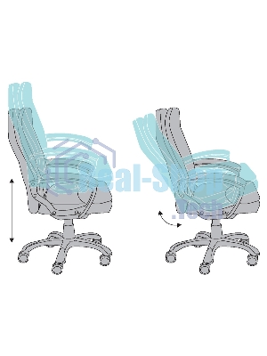 Кресло Бюрократ CH-868LT/#B черный, экокожа