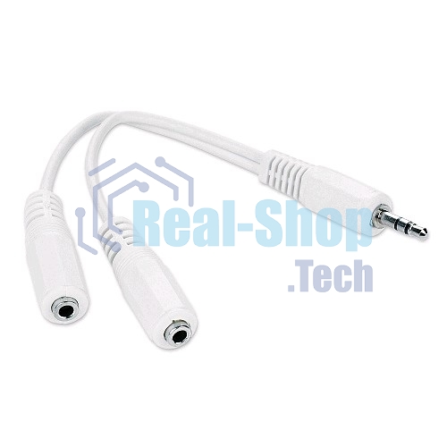 Кабель-разветвитель аудио сигнала Gembird CCA-415W (переходника для наушников) белый