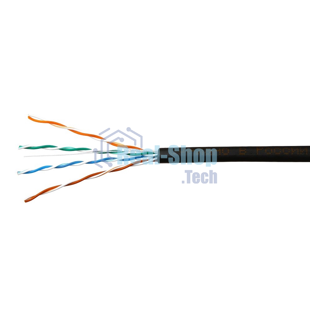 Кабель SkyNet Premium UTP outdoor 4x2x0,51, медный, FLUKE TEST, кат.5e, однож., 305 м, box, черный