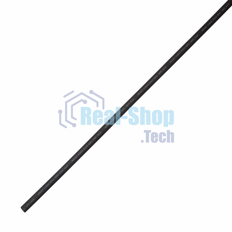 Термоусаживаемая трубка клеевая Rexant 16,0/4,0 мм, (4:1) черная, упаковка 10 шт. по 1 м