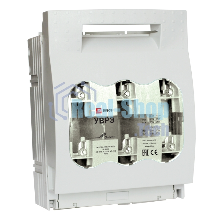 Выключатель-разъединитель УВРЭ 160А откидного типа под предохранители ППН (габ.00) EKF uvre-160