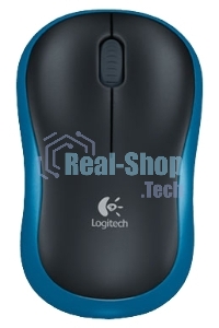 Мышь беспроводная Logitech M185 синий, 1000 dpi, радиоканал, USB, кнопки - 3