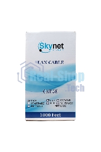 Кабель SkyNet Light UTPнг-LSZH 4x2x0,46, низкое дымовыделение, нулевое содержание галогенов, медный, FLUKE TEST, кат.5e, однож., 305 м, box, оранжевый