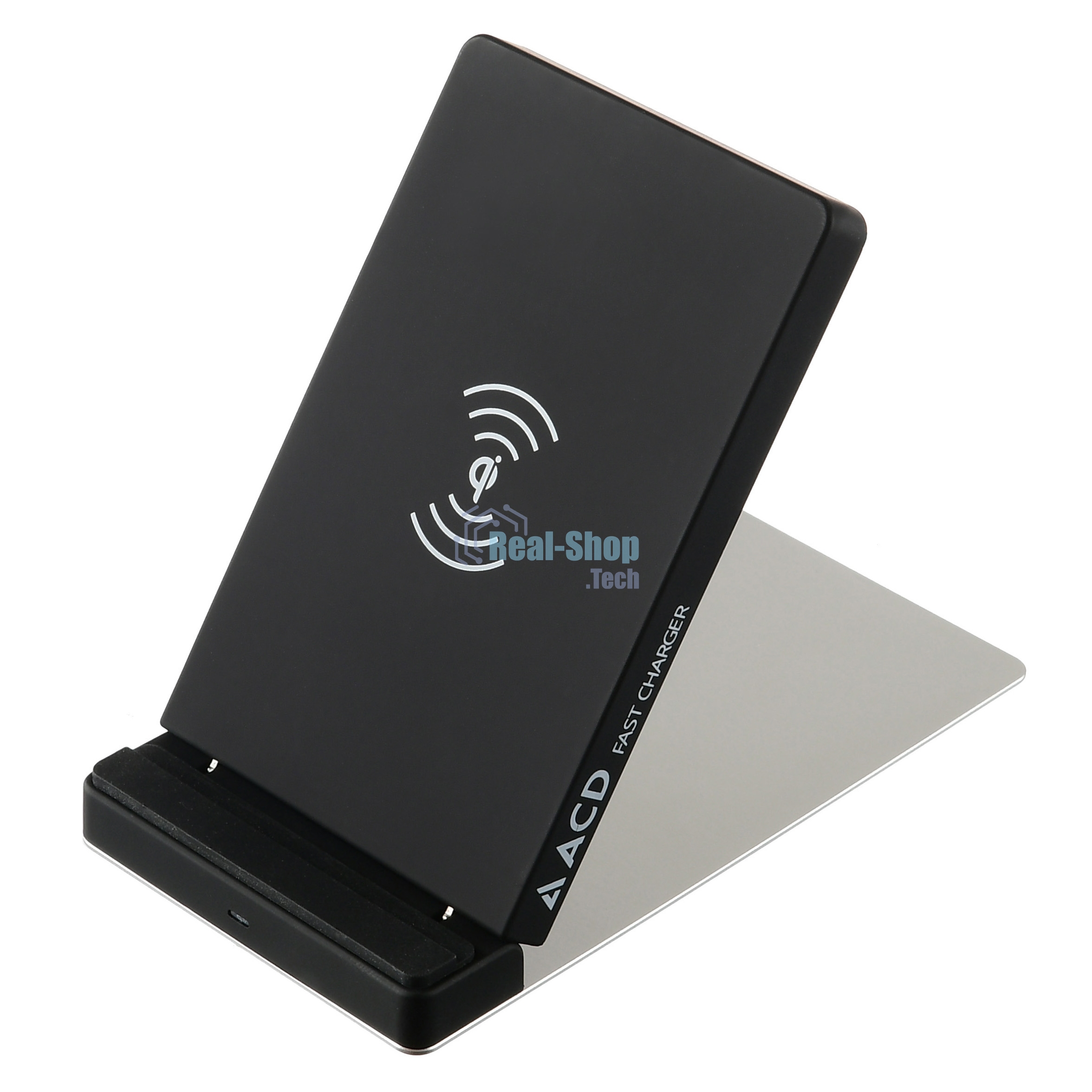 Беспроводное зарядное устройство ACD-W102Q-F1B 10Вт, беспроводная Qi, 2-катушки с QC, 5В/2А ~ 9В/1,8А RTL