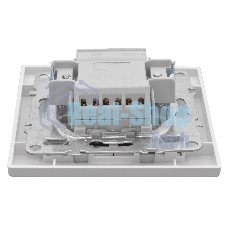 Выключатель 2-клавишный СП с индикатором,10А, белый EKF Basic Минск