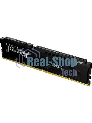 Оперативная память Kingston Fury Beast, DDR5, 8Gb (1x8GB), 5200MHz, CL40, DIMM, с радиатором, черный