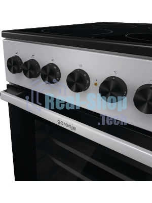 Плита электрическая Gorenje GEC5B41SG серый, конфорок 4 шт, духовка 62 л, 50 см x 85 см x 59.4 см