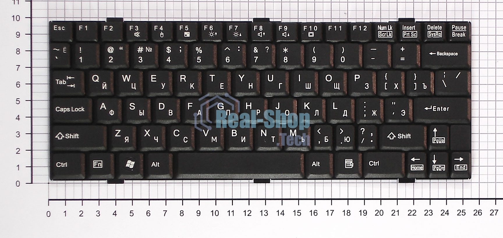 Клавиатура для ноутбука Fujitsu-Siemens LifeBook P5020 P5020D P5010 P5010D черная