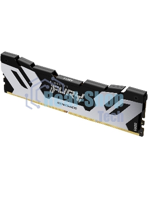 Оперативная память Kingston Fury Renegade, DDR5, 48Gb (1x48Gb), 6400MHz, CL32, DIMM, с радиатором, серебристый/черный