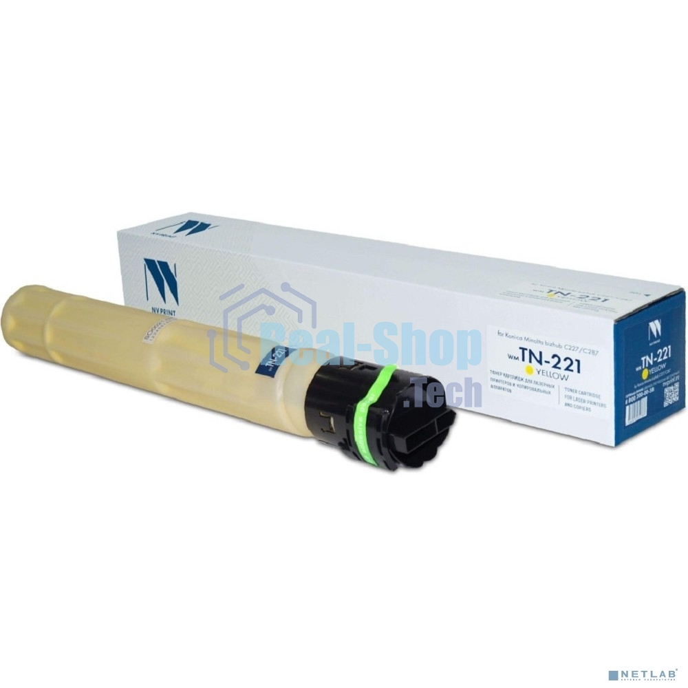 Картридж лазерный NVPrint совместимый NV-TN-221 Yellow для Konica Minolta bizhub C227/C287 (21000k)
