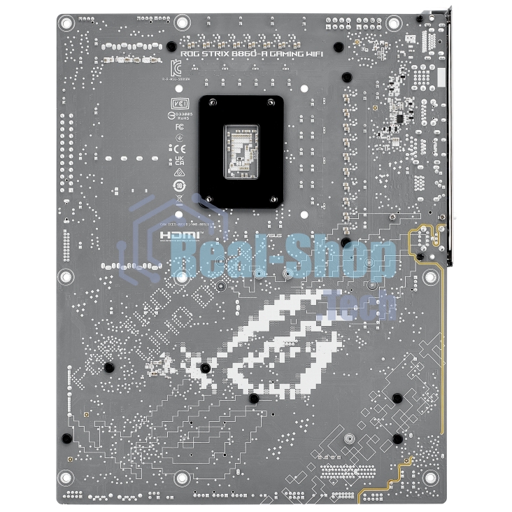 Материнская плата ASUS ROG STRIX B860-A GAMING WIFI, LGA1851, Intel B860, 4xDDR5, 4xSATA, 4xM.2, 2xPCIe 5.0 x16, 1xDP, 1xHDMI, 1x2.5Gb LAN, Wi-Fi, Bluetooth, 4xUSB 2.0, 2xUSB 3.2 Gen 1, 3xUSB 3.2 Gen 2, 1xUSB 4, 2xUSB-C, 3x3.5 мм, 7.1, ATX