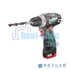 Дрель-шуруповерт аккумуляторная Metabo PowerMaxx BS 600984500, Аккумуляторный, 12В, 2 АКБ, Кейс
